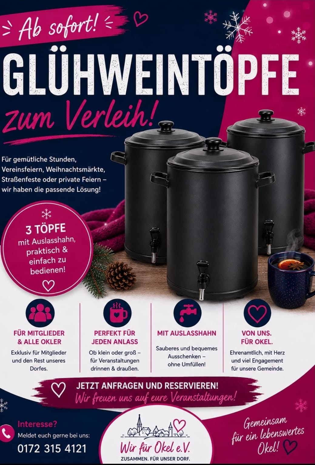 Glühtopfverleih für alle